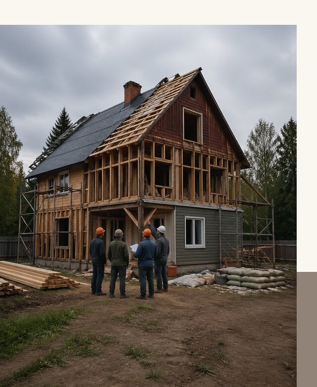Реконструкция дачного дома в Сердобске под ключ с проектом